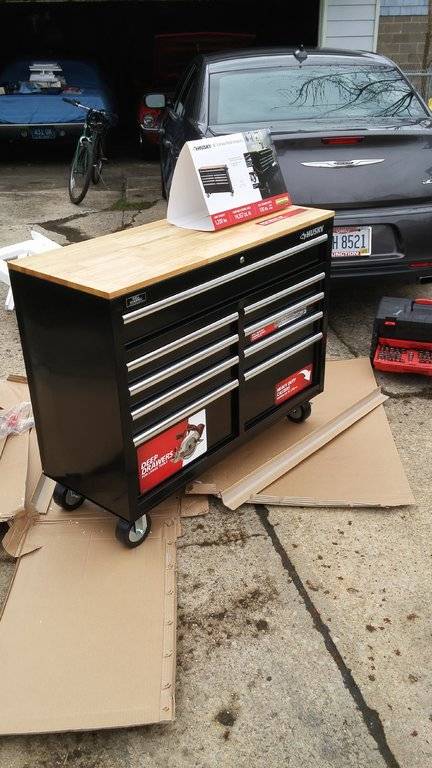 46 In Mobile Storage Cabinet With Wood Top Yukon | Bruin Blog