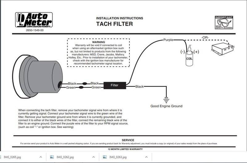 Auto meter Tach filter.JPG