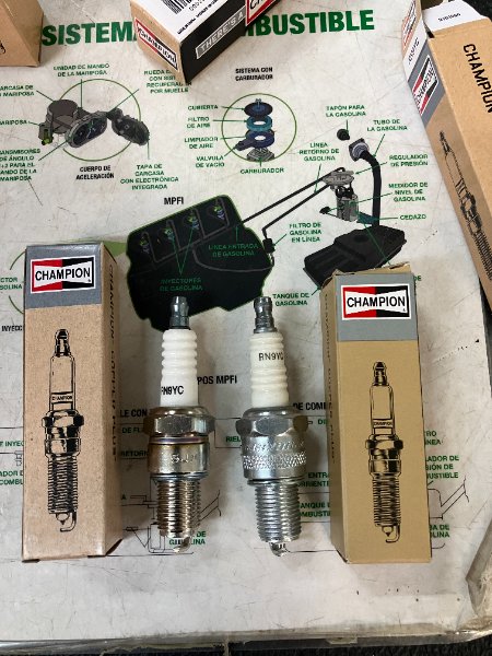 Chinese Champion Spark Plugs.JPG
