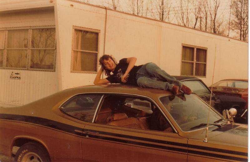 Duster340 Tina on roof.jpg