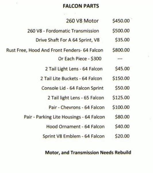 Falcon - Parts For Sale.JPG