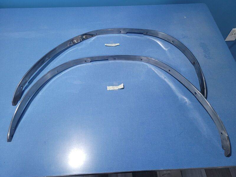1964 1965 64 65 Barracuda Valiant  Wheel Well Trim Moldings - Front Sides - OEM - Picture 1 of 6