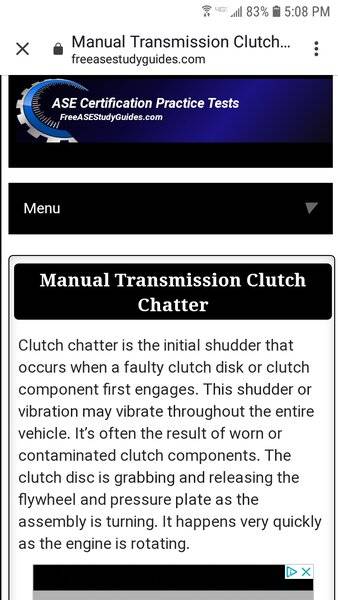Manual Transmission Clutch Chatter