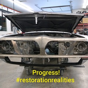 Bonnie the 69 Barracuda 340 Formula S full resto project