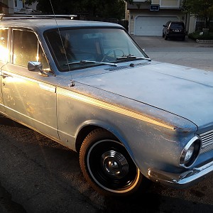 Beginnings of 65 Valiant 200 Station Wagon
