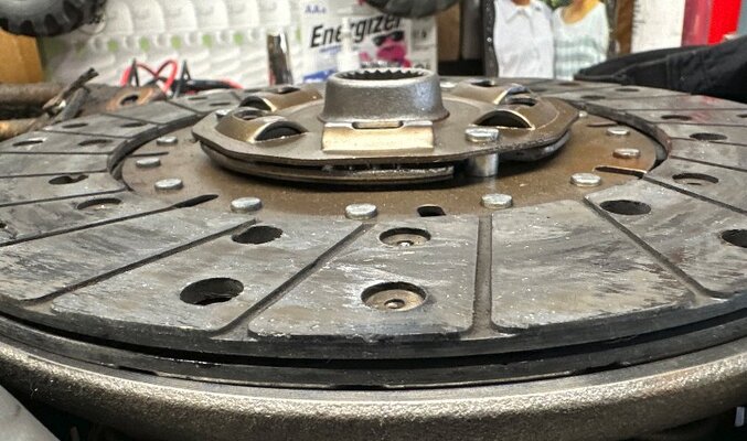 Damaged Backwards Installed Clutch Disc.jpg