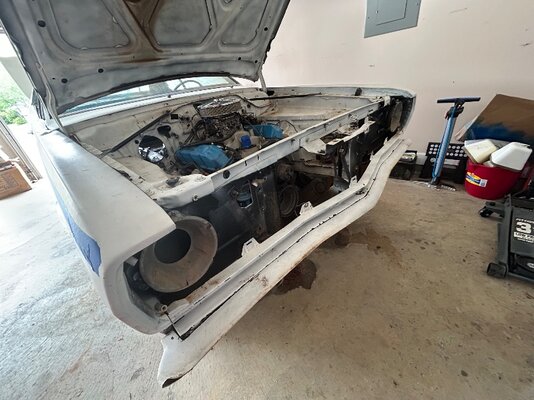 Getting her ready for the body shop