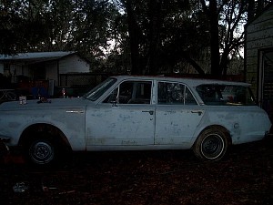 65 valiant hardtop waggin 2door under construction