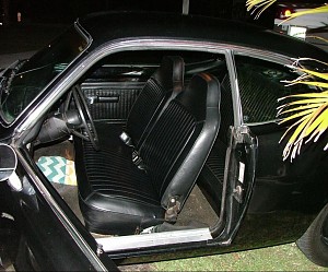 1972 Plymouth Duster She's been to da beauty shop for 2009 Black on Black on Black