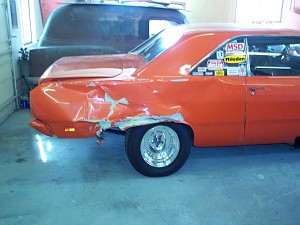 1969 Dodge Dart Swinger Ressuercted after years of screwing up the 1/4 panel