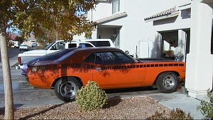 AARCuda/ Barracuda in Driveway cleaning out the garage