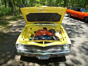 1973 Dodge Dart Sport 340 with hood up
