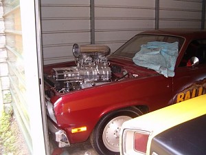 73 duster 440 with big als toybox blower