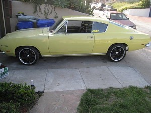 1969 Cuda, Sunfire Yellow, Boss 338's