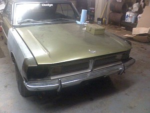 1973 dodge dart with 71 front clip bbp disc/ford 9"rear