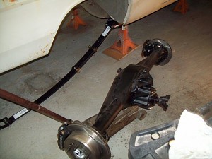 1970 Plymouth Duster installing rear end