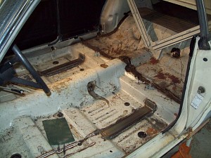 Frame connector install.