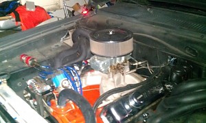 few pictures of my slow build 66 barracuda 440