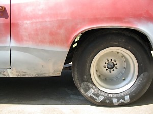 dart ex race car fenderwells