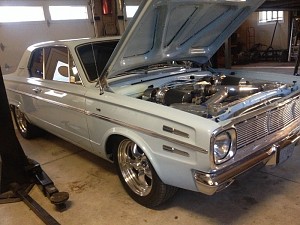 1966 plymouth valiant twin turbo &1969 valiant 100 4door 383