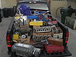 truck load of parts 12/18/15.